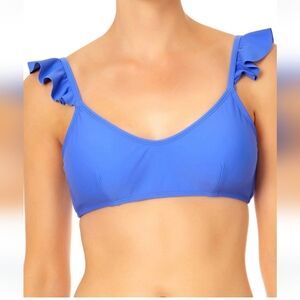 *Like New* No Boundaries Junior's Medium Light Blue Swimsuit Top